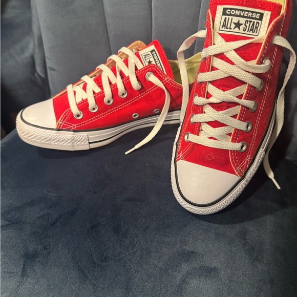 Converse Chuck Taylor All Star Ox Low Top Unisex Sneakers (Red) Men 7 / Women 9 - Picture 6 of 12